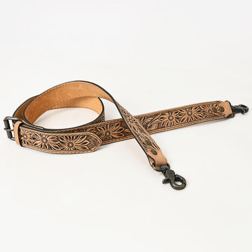American Darling Hand Tooled Genuine Leather Crossbody Handle Bag Strap